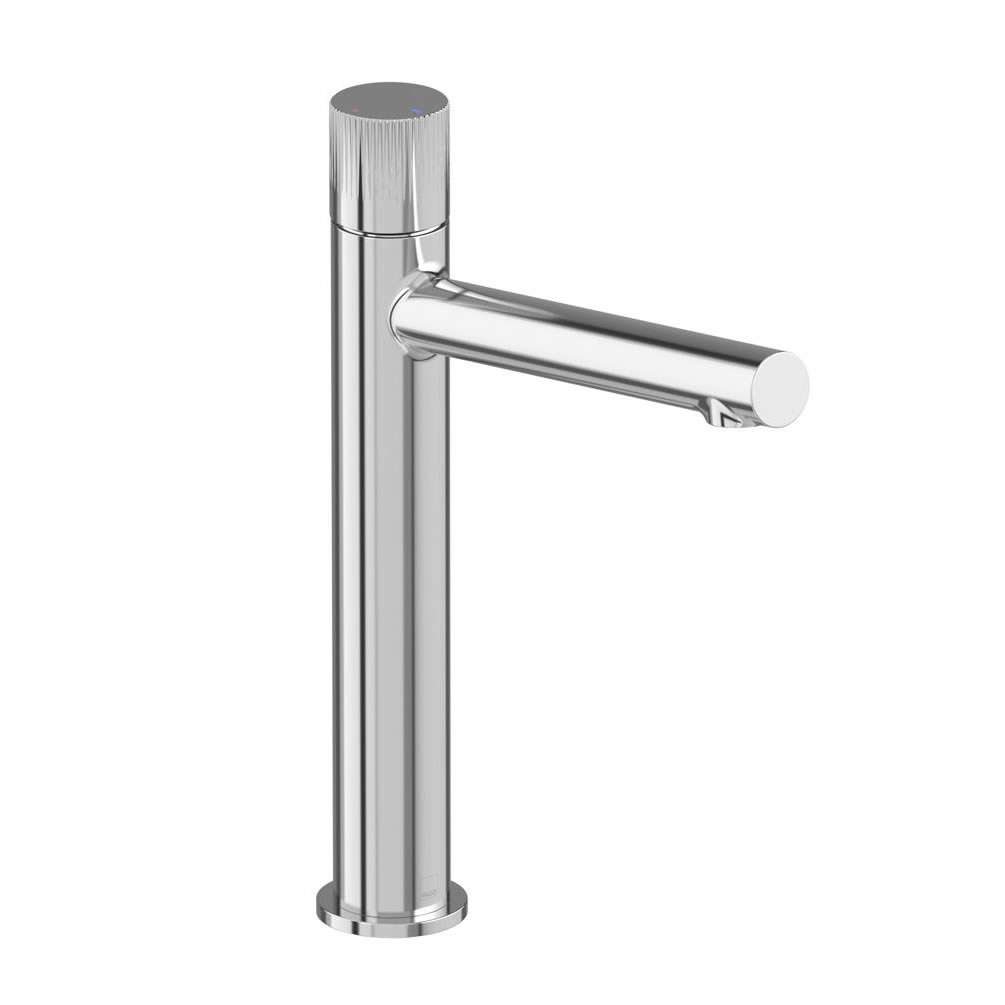 Vado Safari Leverless Fluted Chrome Extended Mono Basin Mixer